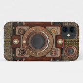 ヴィンテージのSteampunkのカメラ#1D (De Luxe!) Case-Mate iPhoneケース (裏面(横))