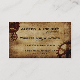 ヴィンテージのSteampunkのコグの名刺 名刺
