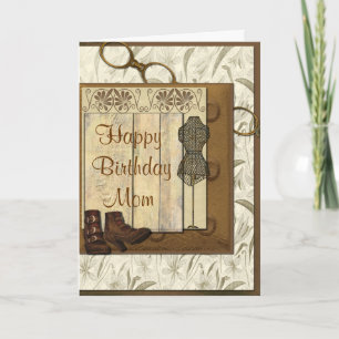ヴィンテージのSteampunkのコラージュの誕生日 カード