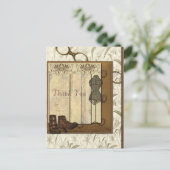 ヴィンテージのSteampunkのコラージュの誕生日 ポストカード (スタンド正面)