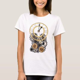ヴィンテージのSteampunkのスタイリッシュでエレガントな時計 Tシャツ