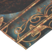 ヴィンテージのSteampunkのハートの壁紙 テーブルクロス (アングル)