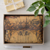 ヴィンテージのSteampunkの列車の壁紙 薄葉紙 (ギフト)