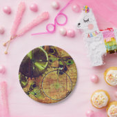 ヴィンテージのSteampunkの壁紙 ペーパープレート (パーティー)