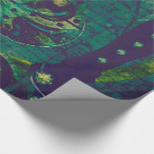 ヴィンテージのSteampunkの壁紙 ラッピングペーパー (角)