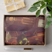 ヴィンテージのSteampunkの壁紙 薄葉紙 (ギフト)