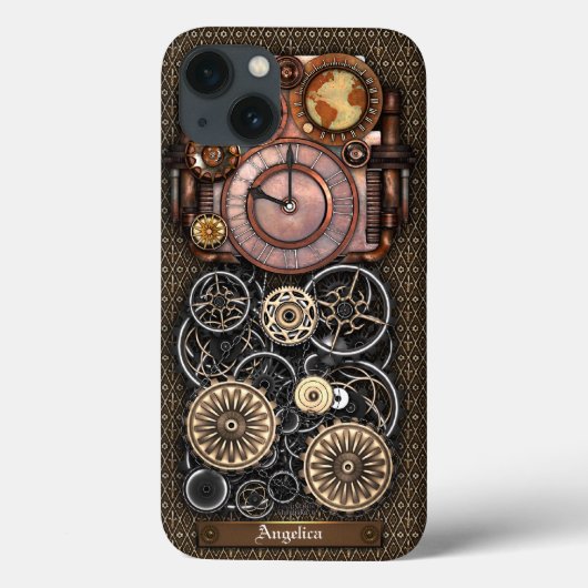ヴィンテージのSteampunkの時計再来#2 Case-Mate iPhoneケース (裏面)