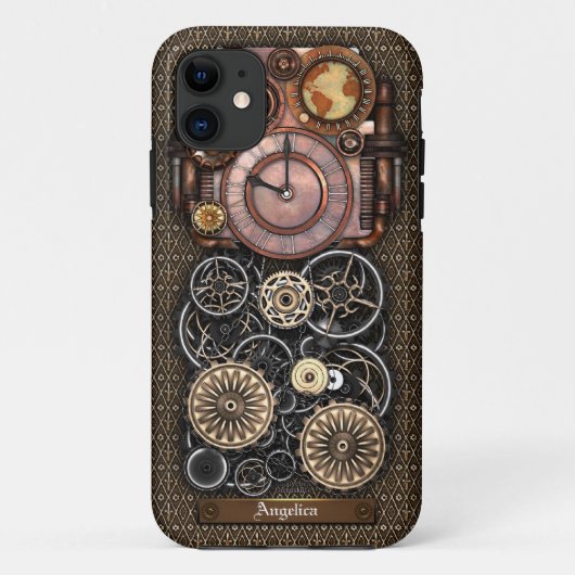 ヴィンテージのSteampunkの時計再来#2 Case-Mate iPhoneケース (裏面)