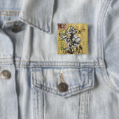 ヴィンテージのsteampunkの海賊 缶バッジ (インサイチュ)