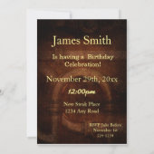 ヴィンテージのSteampunkの誕生日 招待状 (裏面)