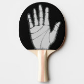 ヴィンテージのSteampunkの金属手 卓球ラケット (裏面)