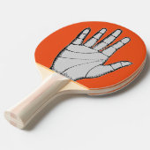 ヴィンテージのSteampunkの金属手 卓球ラケット (正面アングル)