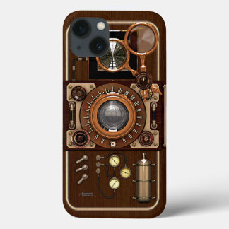 ヴィンテージのSteampunk TLRのカメラ iPhone 13ケース