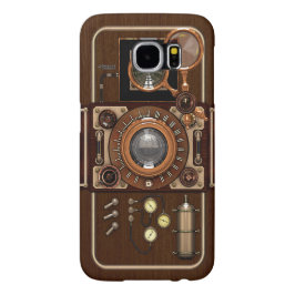 ヴィンテージのSteampunk TLRのカメラ Samsung Galaxy S6 ケース