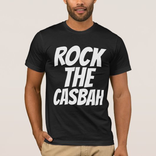ヴィンテージのTシャツは、80s音楽、CASBAHを揺すります Tシャツ (正面)