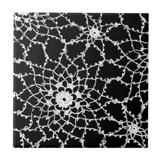 ヴィンテージのTattedのレース タイル (正面)