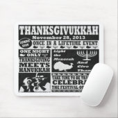 ヴィンテージのThanksgivukkahのマウスパッド マウスパッド (マウス)