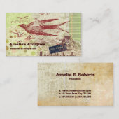 ヴィンテージのThumbelinaのコラージュのプロフィールカード 名刺 (正面/裏面)