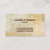 ヴィンテージのThumbelinaのコラージュのプロフィールカード 名刺 (裏面)