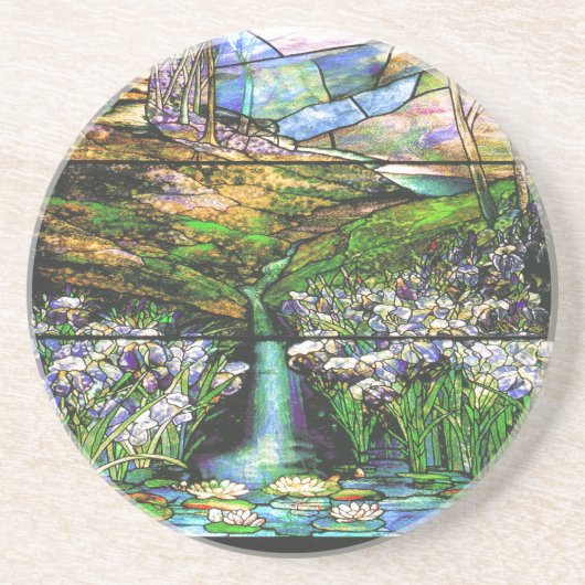 ヴィンテージのTiffanyのステンドグラスのコースター コースター (正面)