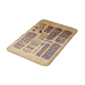 ヴィンテージのTikiクールでグランジなセット バスマット (アングル)