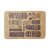 ヴィンテージのTikiクールでグランジなセット バスマット (正面)