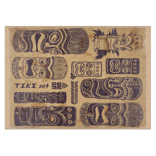 ヴィンテージのTikiセット カッティングボード