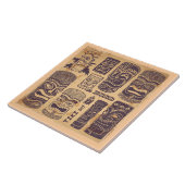 ヴィンテージのTikiセット タイル