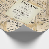 ヴィンテージのToylandのクリスマスの包装紙 ラッピングペーパー (角)