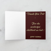 ヴィンテージのtrike カード (内部)