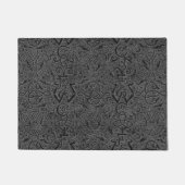 ヴィンテージのTriskleのケルト族の三位一体の結び目の木炭鋼鉄 ドアマット (正面)