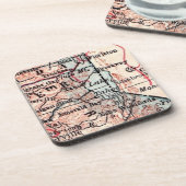 ヴィンテージのTruckeeタホ湖のギフトセット コースター (左側)