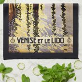 ヴィンテージのVeneziaベニスイタリア手タオル キッチンタオル (折り畳み)