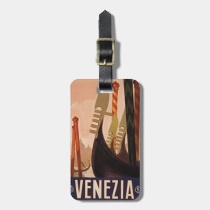 ヴィンテージのVenezia (ベニス)のカスタムな荷物のラベル ラゲッジタグ