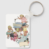 ヴィンテージのwトイ遊トレイン キーホルダー (裏面)