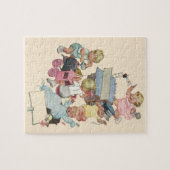 ヴィンテージのwトイ遊トレイン ジグソーパズル (横)