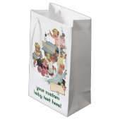 ヴィンテージのwトイ遊トレイン スモールペーパーバッグ (裏面アングル)