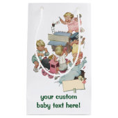 ヴィンテージのwトイ遊トレイン スモールペーパーバッグ (正面)