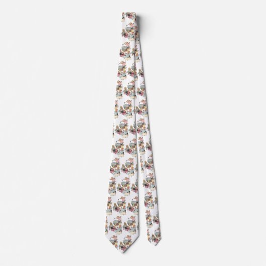 ヴィンテージのwトイ遊トレイン ネクタイ (正面)