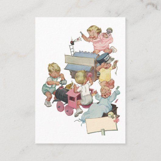 ヴィンテージのwトイ遊トレイン 名刺 (裏面)