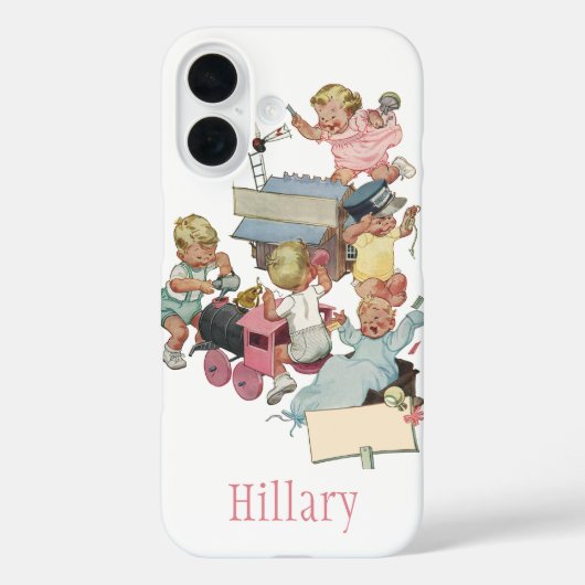 ヴィンテージのwトイ遊トレイン Case-Mate iPhoneケース (裏面)