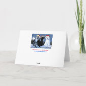 ヴィンテージのWainのクリスマスのサンタ猫の聖歌隊の芸術 シーズンカード (裏面)