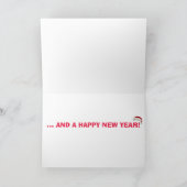 ヴィンテージのWainのクリスマスのサンタ猫の聖歌隊の芸術 シーズンカード (内部)