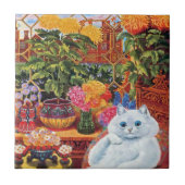 ヴィンテージのWainの植物学者猫のギフトのタイル タイル (正面)