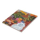 ヴィンテージのWainの植物学者猫のギフトのタイル タイル (側面)