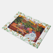 ヴィンテージのWainの植物学者猫 ドアマット (アングル)