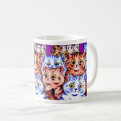 ヴィンテージのWainの驚異猫のギフトのマグ コーヒーマグカップ (正面右)