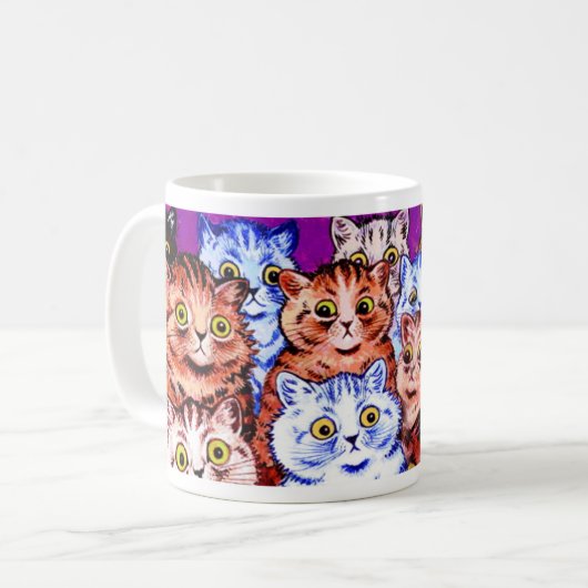 ヴィンテージのWainの驚異猫のギフトのマグ コーヒーマグカップ (正面左)