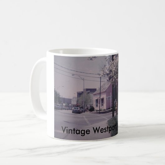 ヴィンテージのWestportのマグ-驚くべき書店 コーヒーマグカップ (正面左)