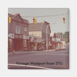 ヴィンテージのWestportの磁石-ファインアートの劇場 マグネット